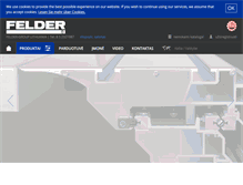 Tablet Screenshot of felder.lt